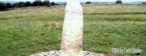 The Lia Fáil (Stone of Destiny) atop the Hill of Tara, County Meath