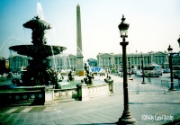 Obelisk-and-fountain-in-place-de-la-concorde - Paris